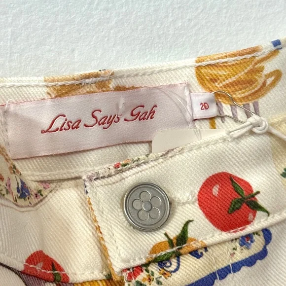 Lisa Says Gah Colorful Patterned Wide Leg Pants - Picture 6 of 7